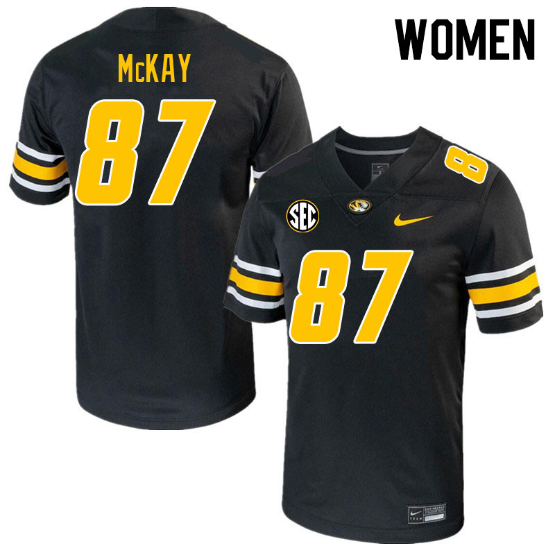 Women #87 Gavin McKay Missouri Tigers College 2023 Football Stitched Jerseys Sale-Black